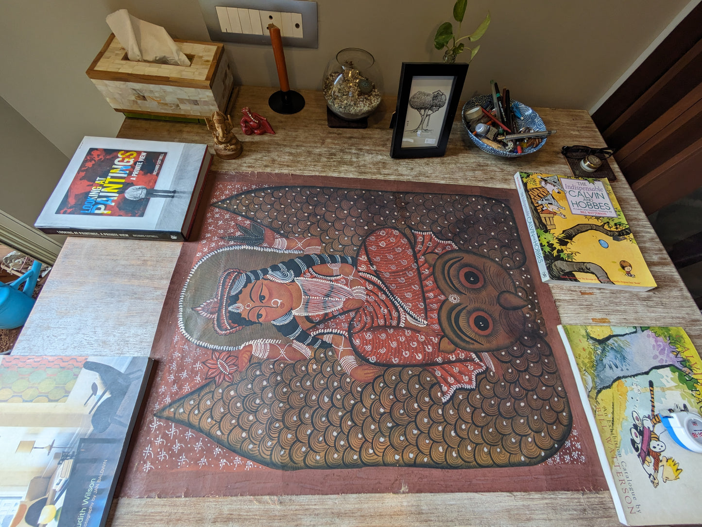 Goddess Lakshmi - by Swarna Chitrakar