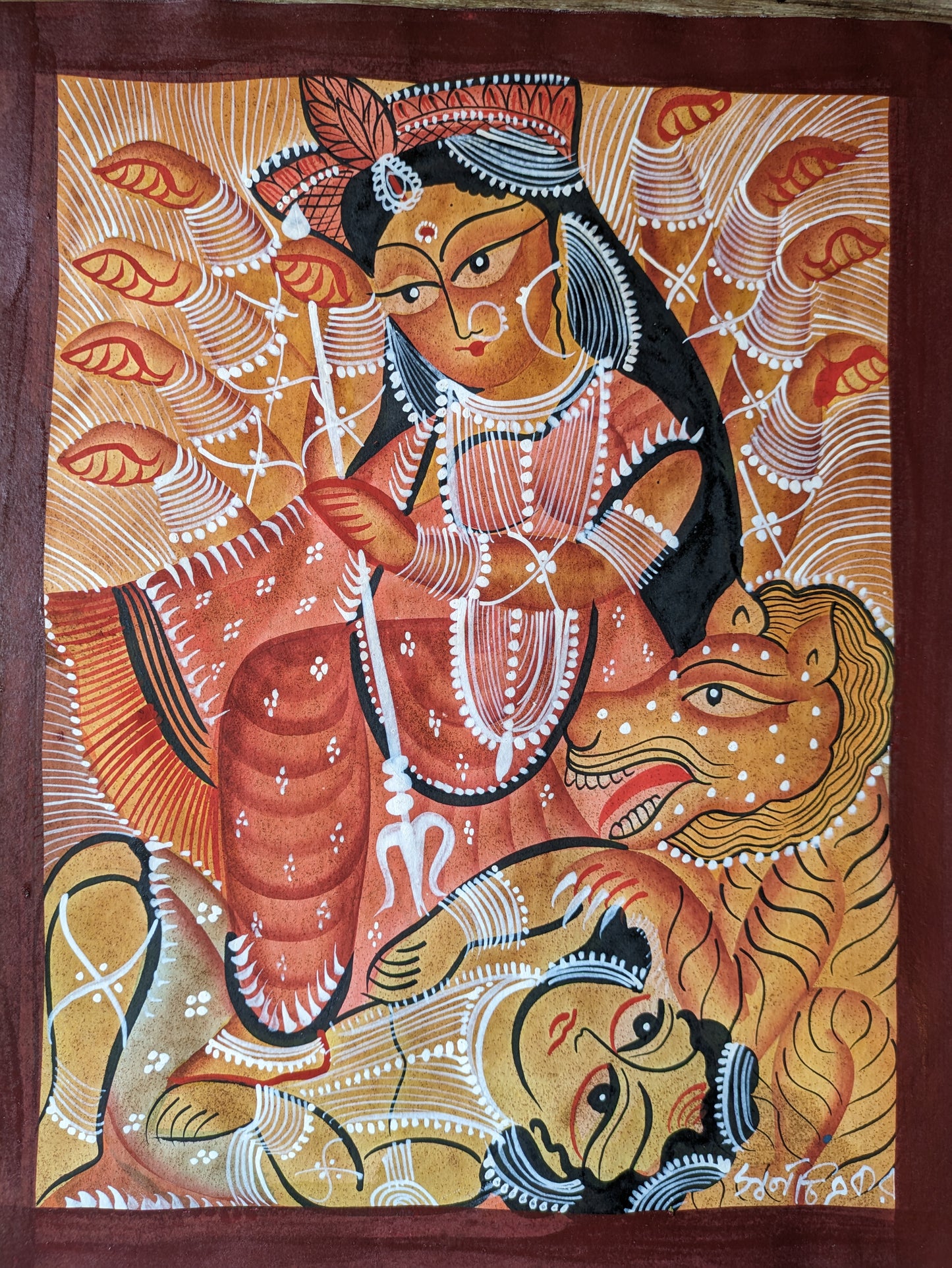 Durga - by Swarna Chitrakar