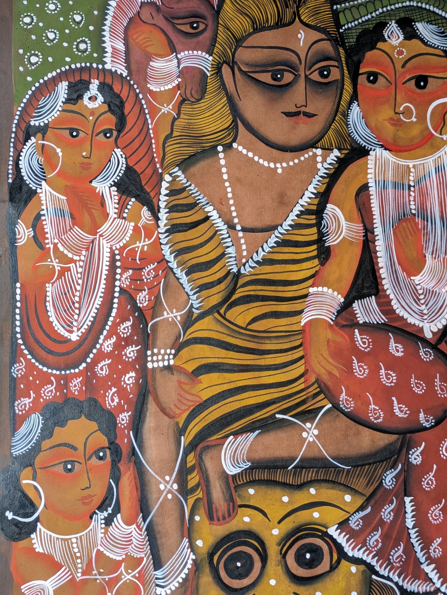 Shiva, Parvati and family - by Swarna Chitrakar