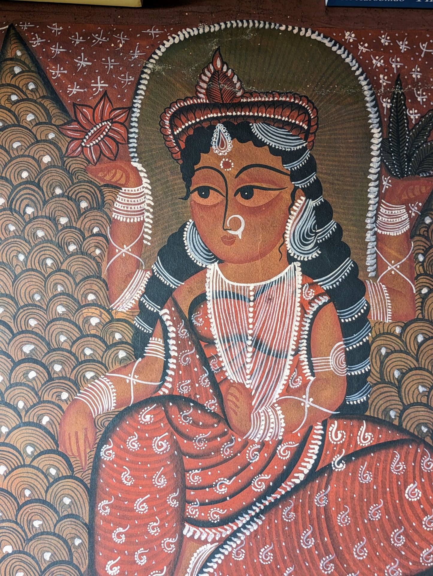 Goddess Lakshmi - by Swarna Chitrakar