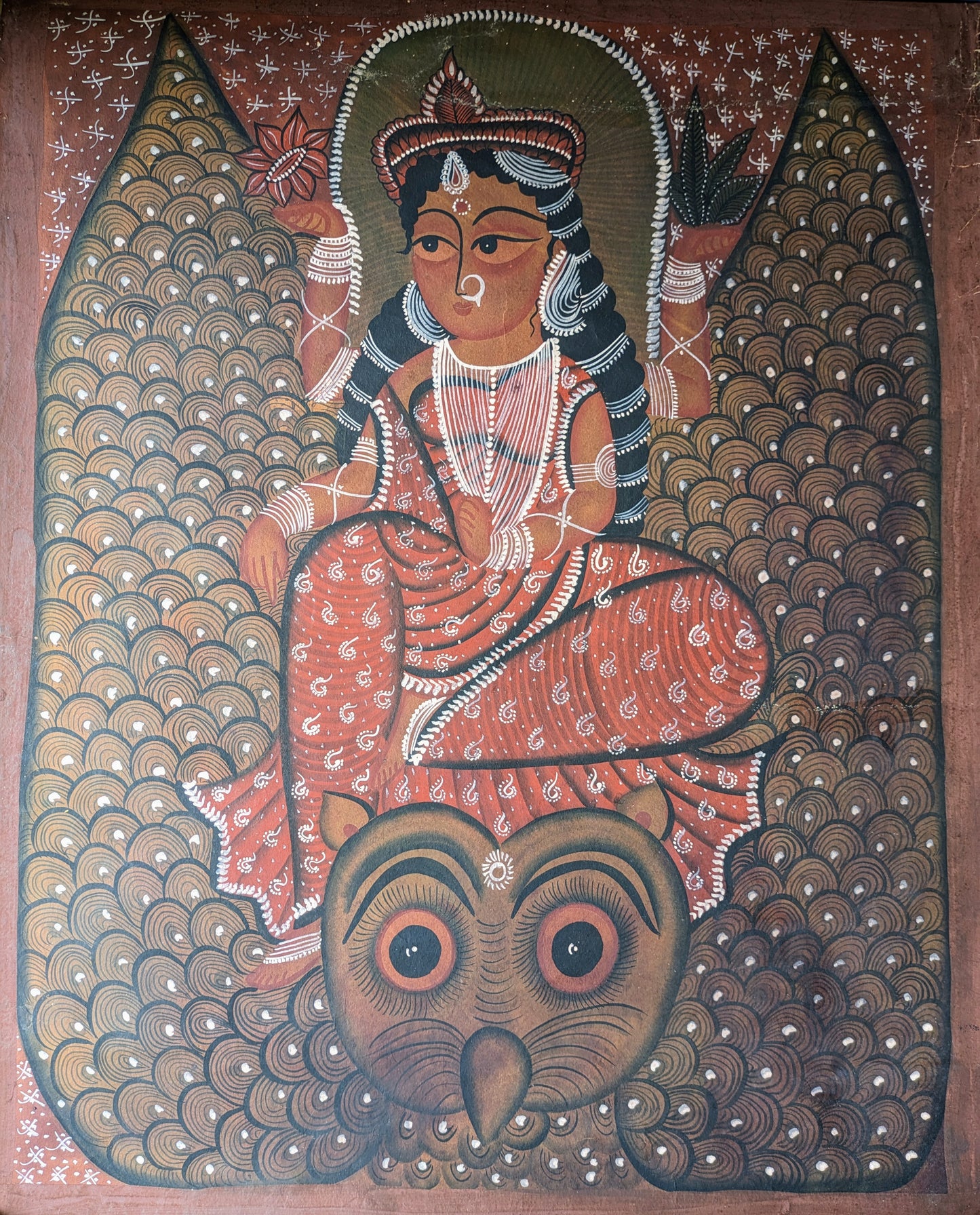 Goddess Lakshmi - by Swarna Chitrakar