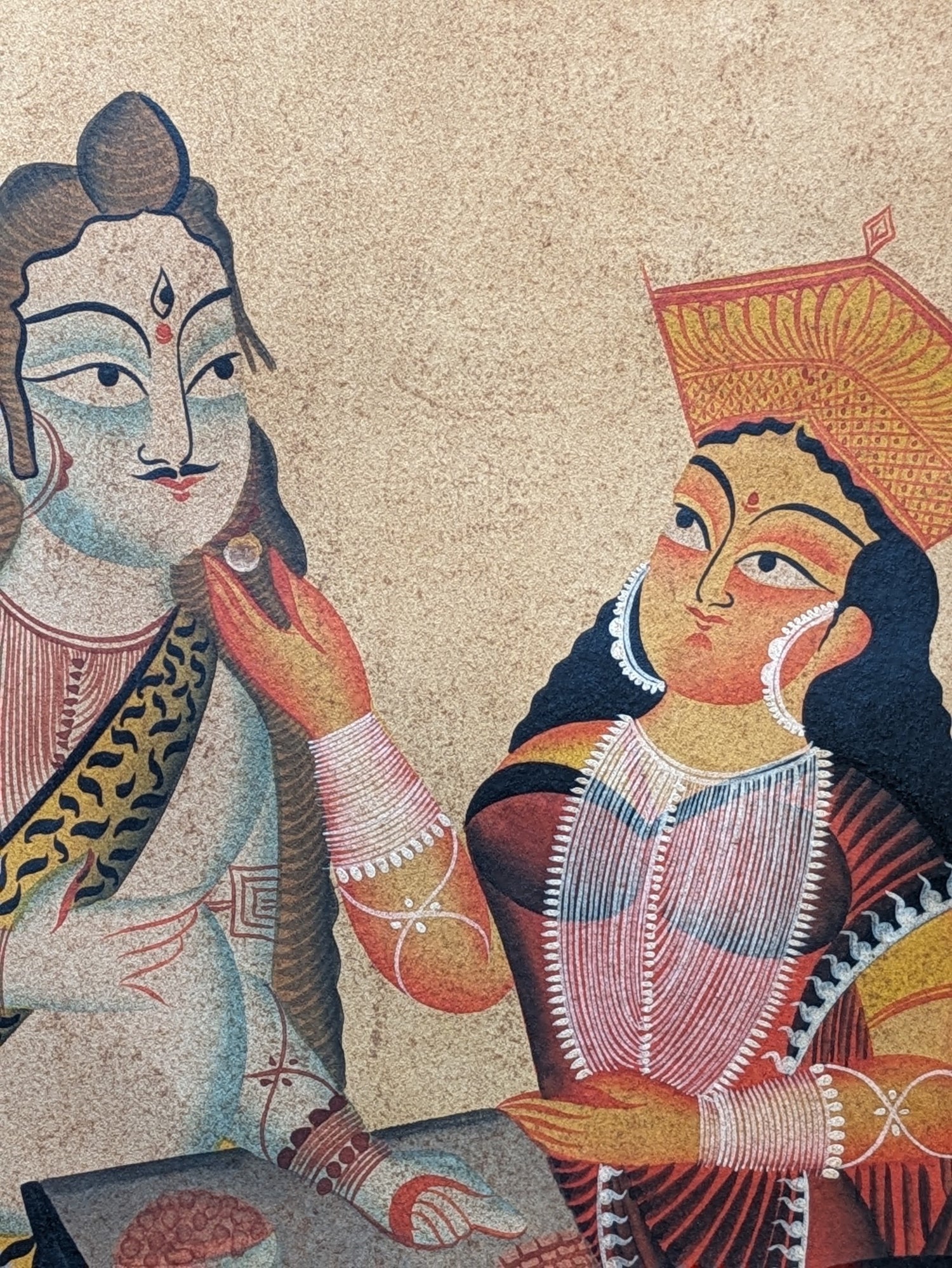 Kalighat paintings of our beloved deities