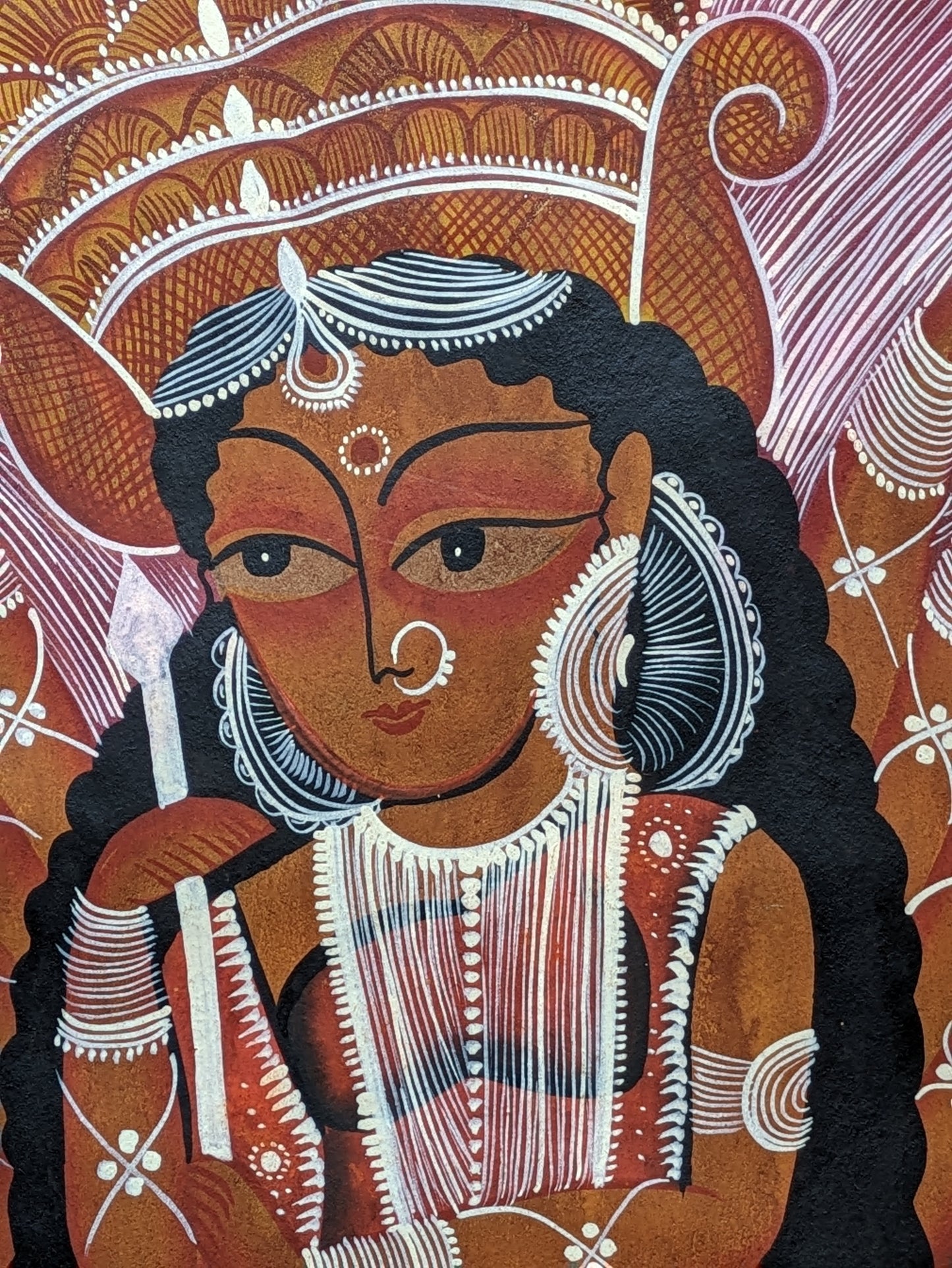 Durga Mahishasurmardini - by Swarna Chitrakar