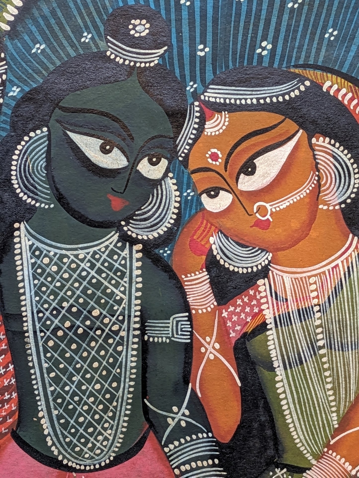 Ram, Sita and Lakshman - by Uttam Chitrakar