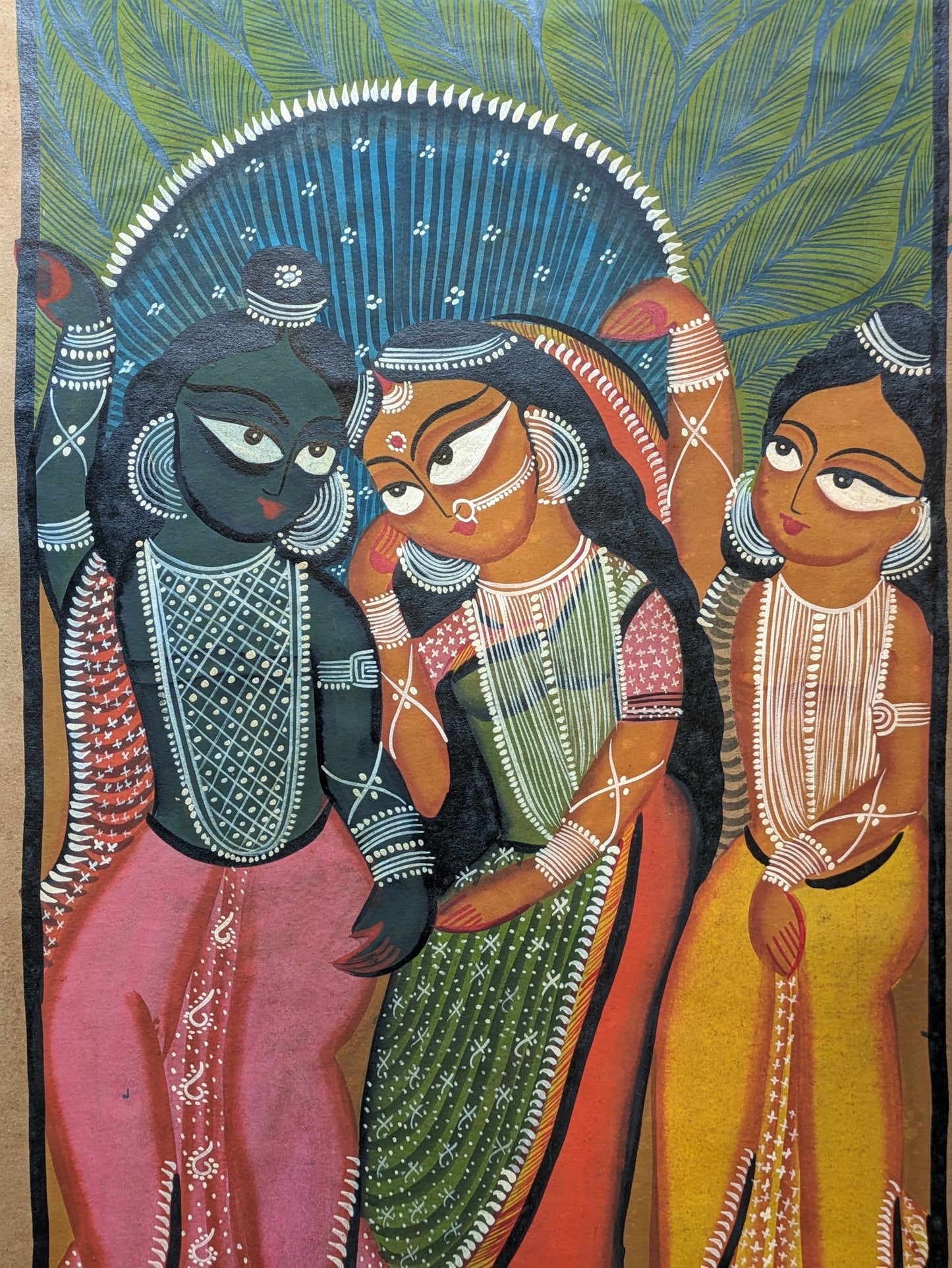 Ram, Sita and Lakshman - by Uttam Chitrakar