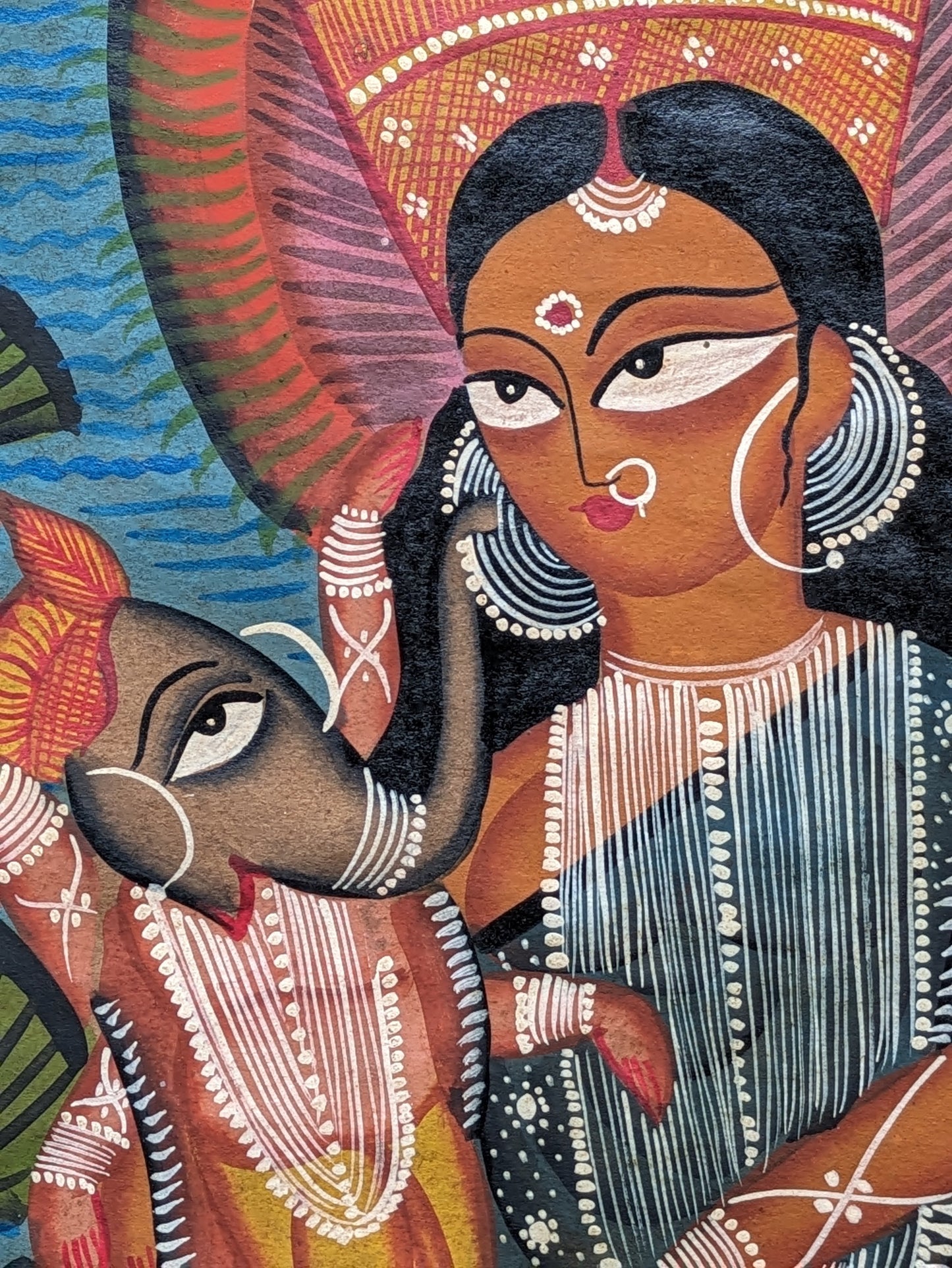 Ganesh and Parvati - by Uttam Chitrakar