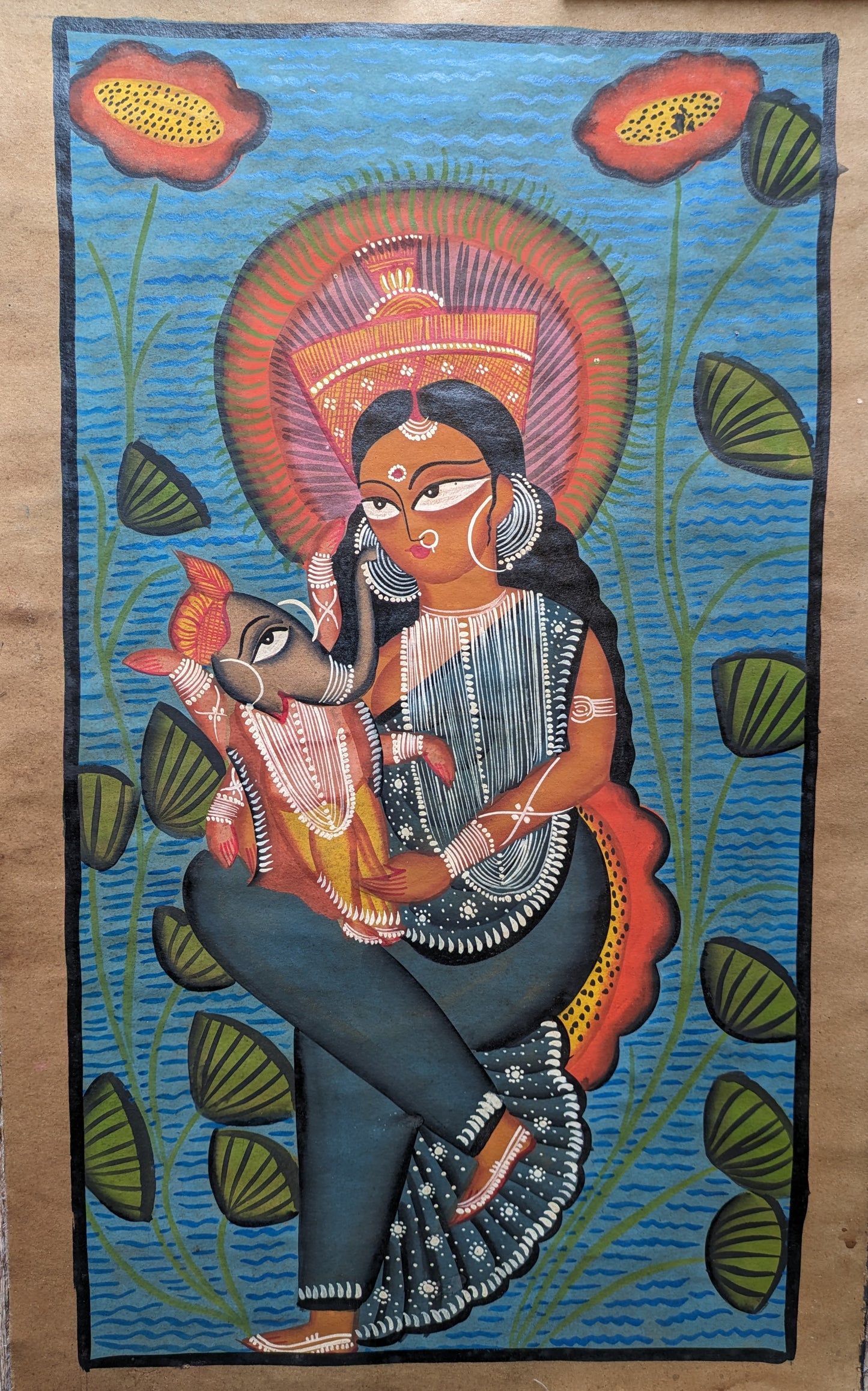 Ganesh and Parvati - by Uttam Chitrakar