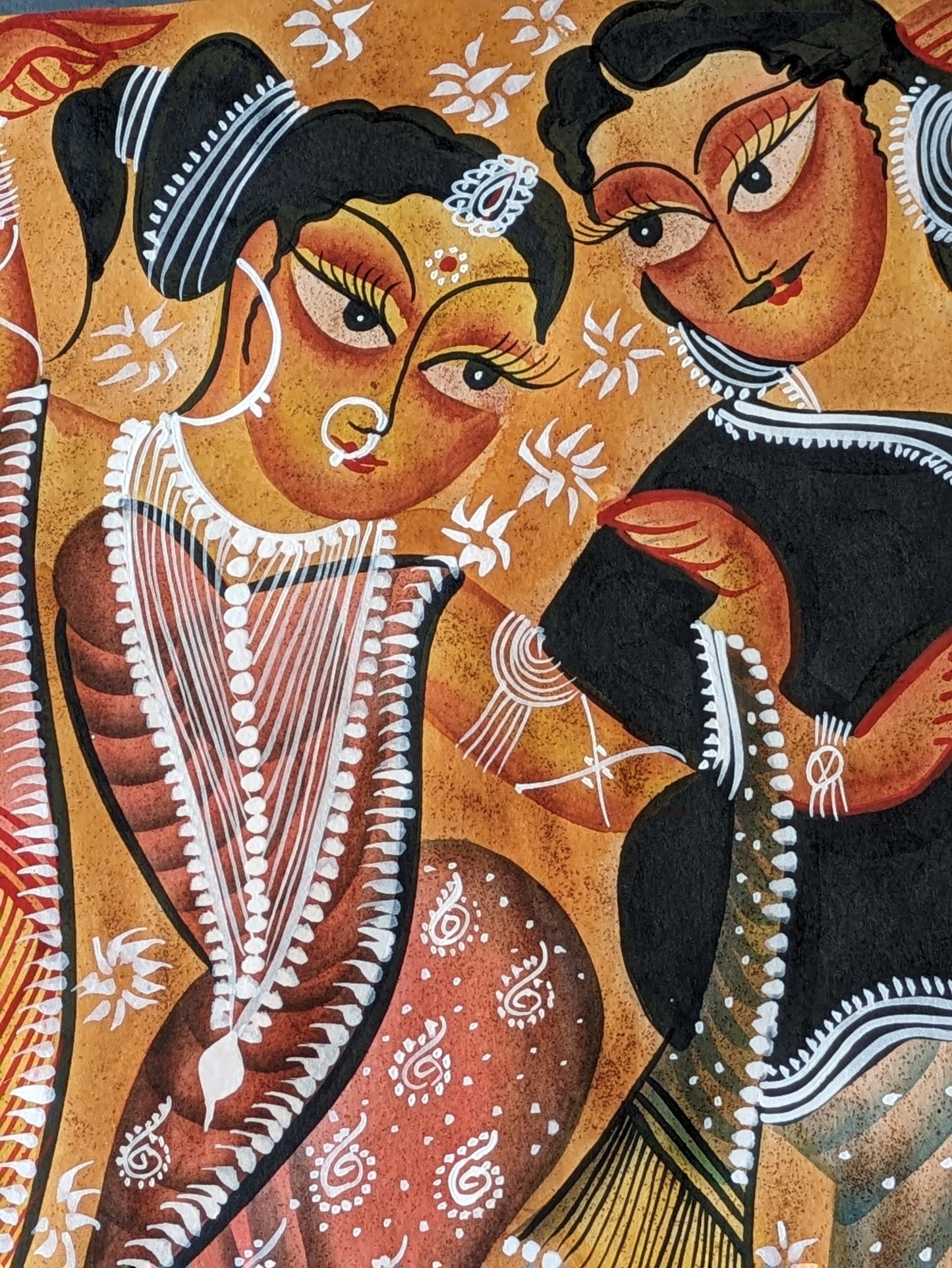 Babu and Bibi enjoy a dance - Swarna Chitrakar