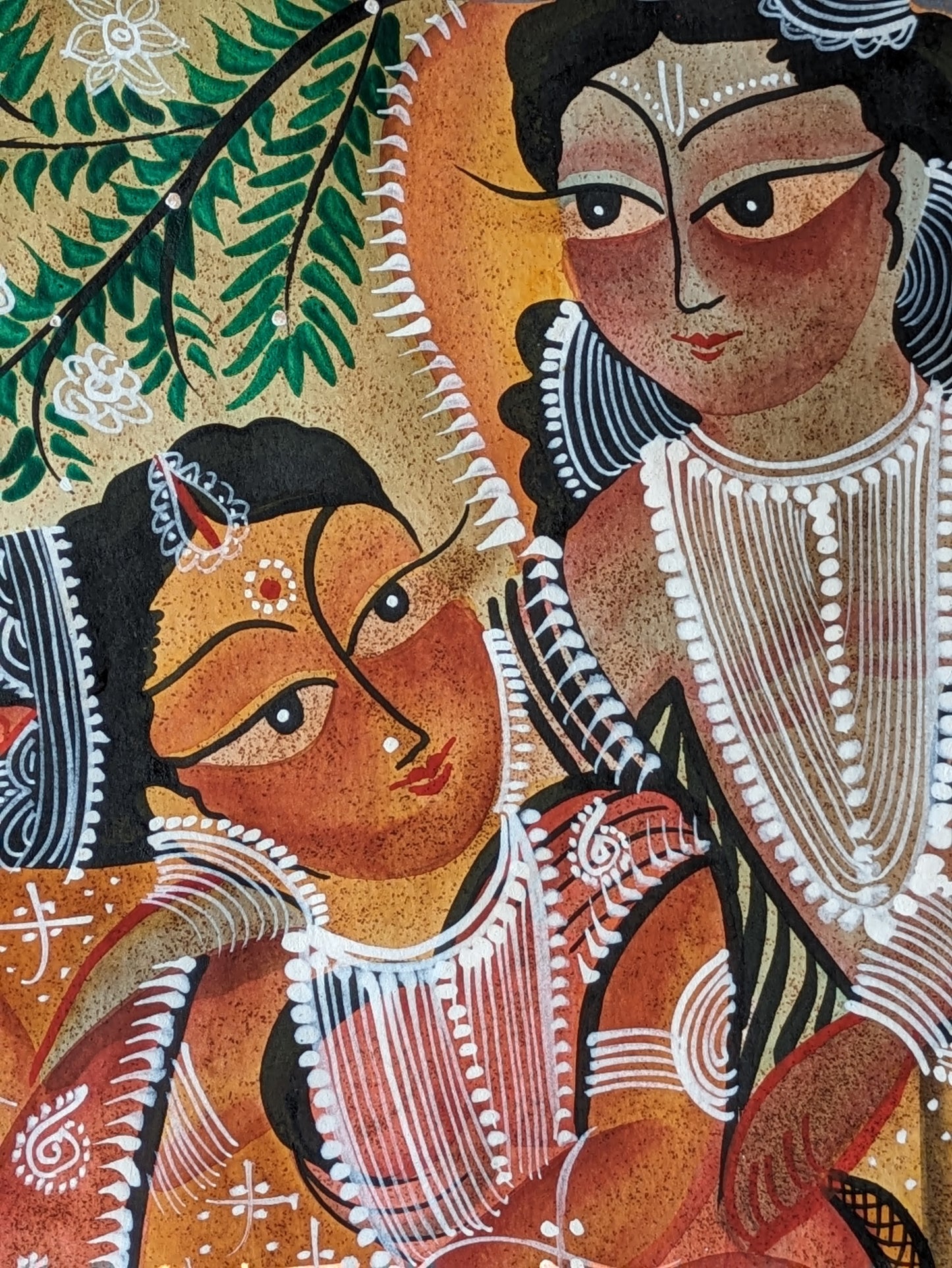 Radha and Krishna - by Swarna Chitrakar