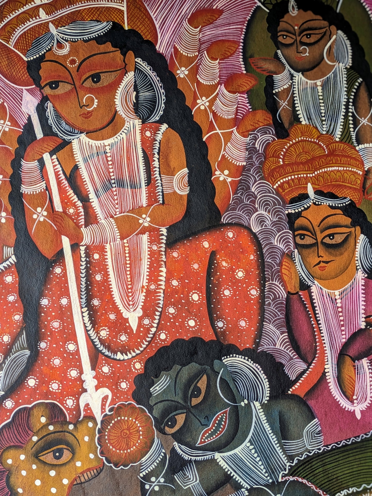 Durga Mahishasurmardini - by Swarna Chitrakar