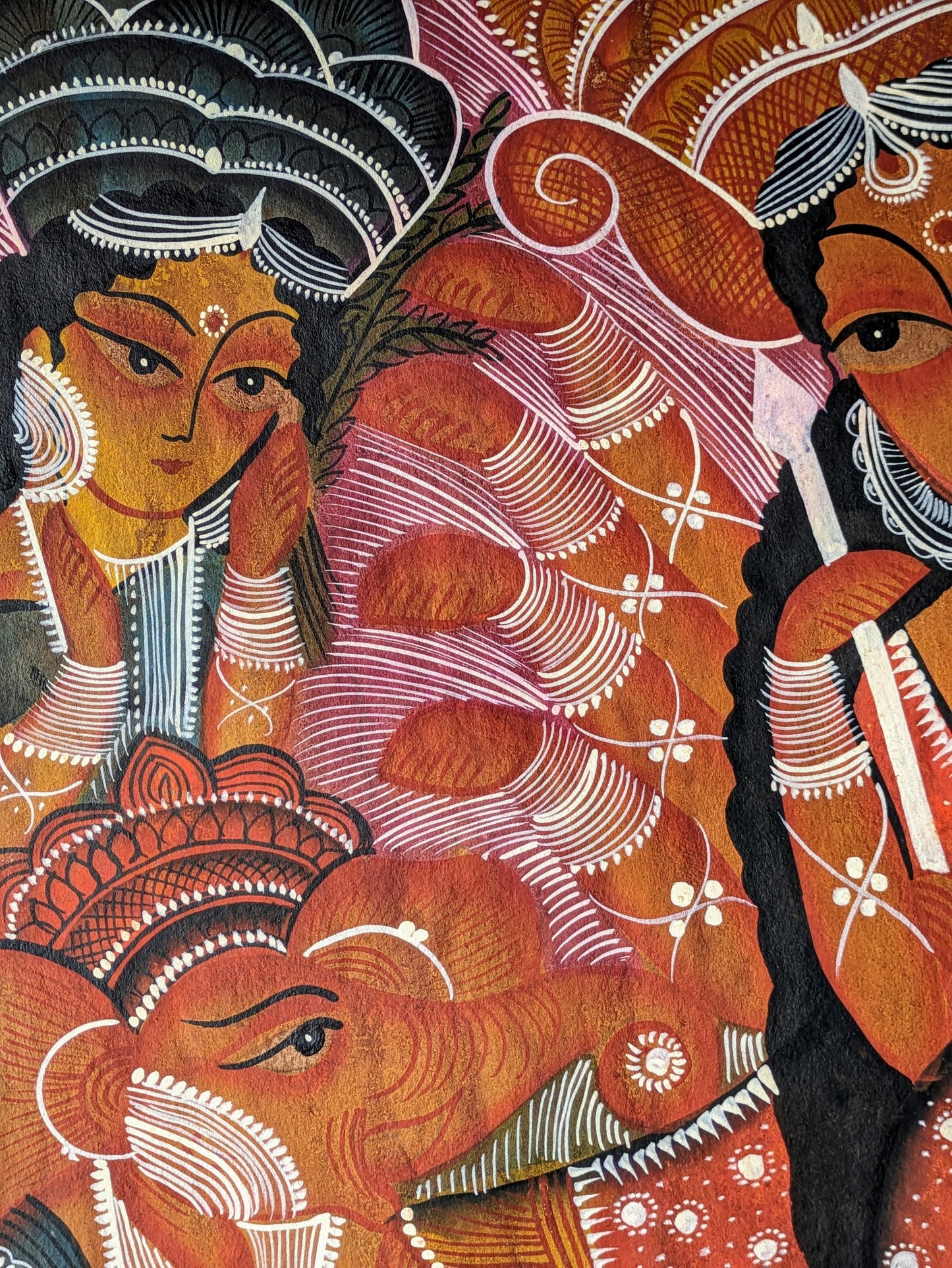 Durga Mahishasurmardini - by Swarna Chitrakar