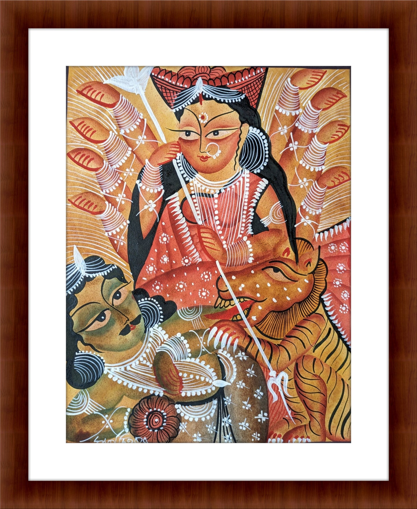 Durga, Resplendent- by Swarna Chitrakar