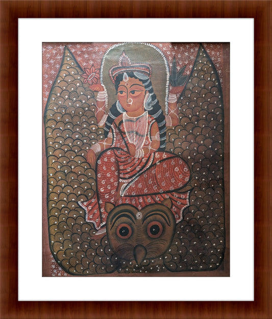 Goddess Lakshmi - by Swarna Chitrakar