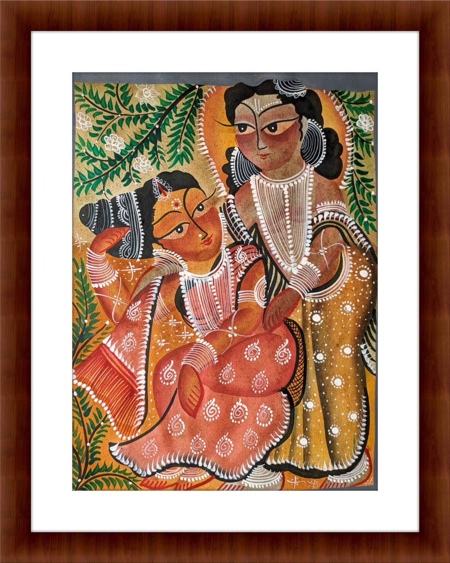 Radha and Krishna - by Swarna Chitrakar