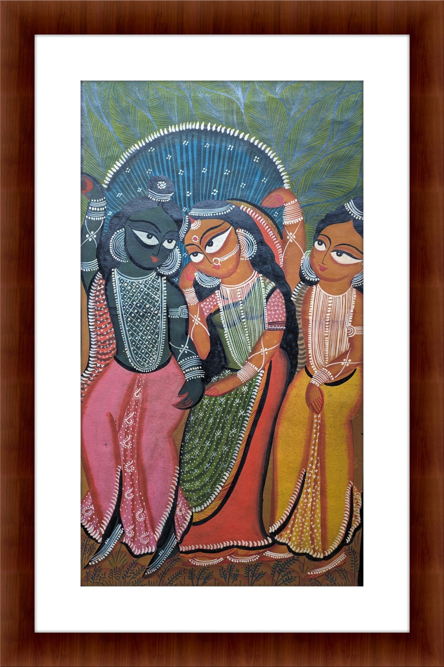 Ram, Sita and Lakshman - by Uttam Chitrakar